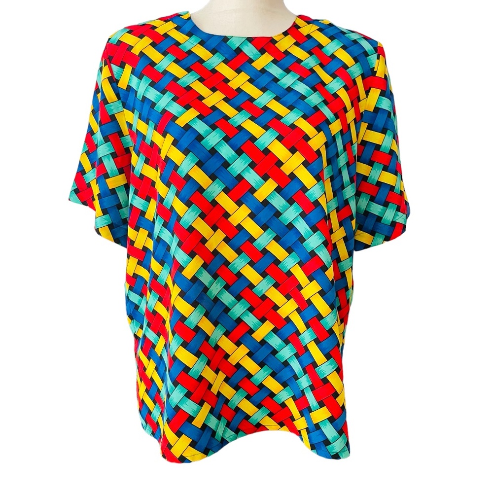 Kathy Che color block top